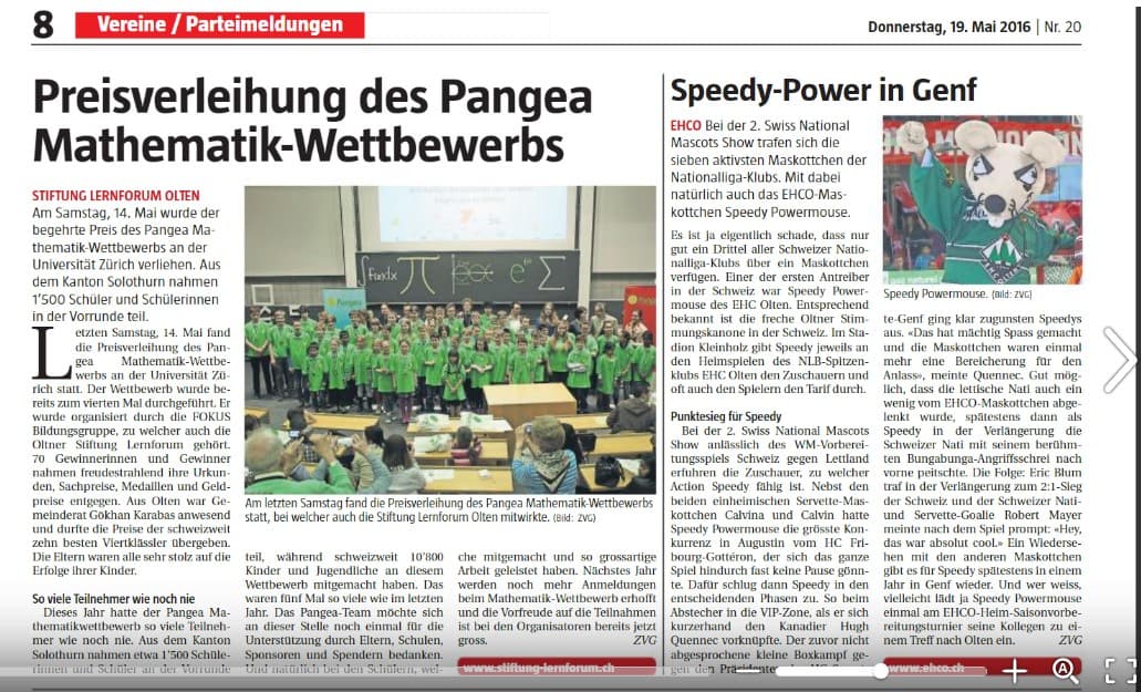 Neue Oltner Zeitung – Originalartikel