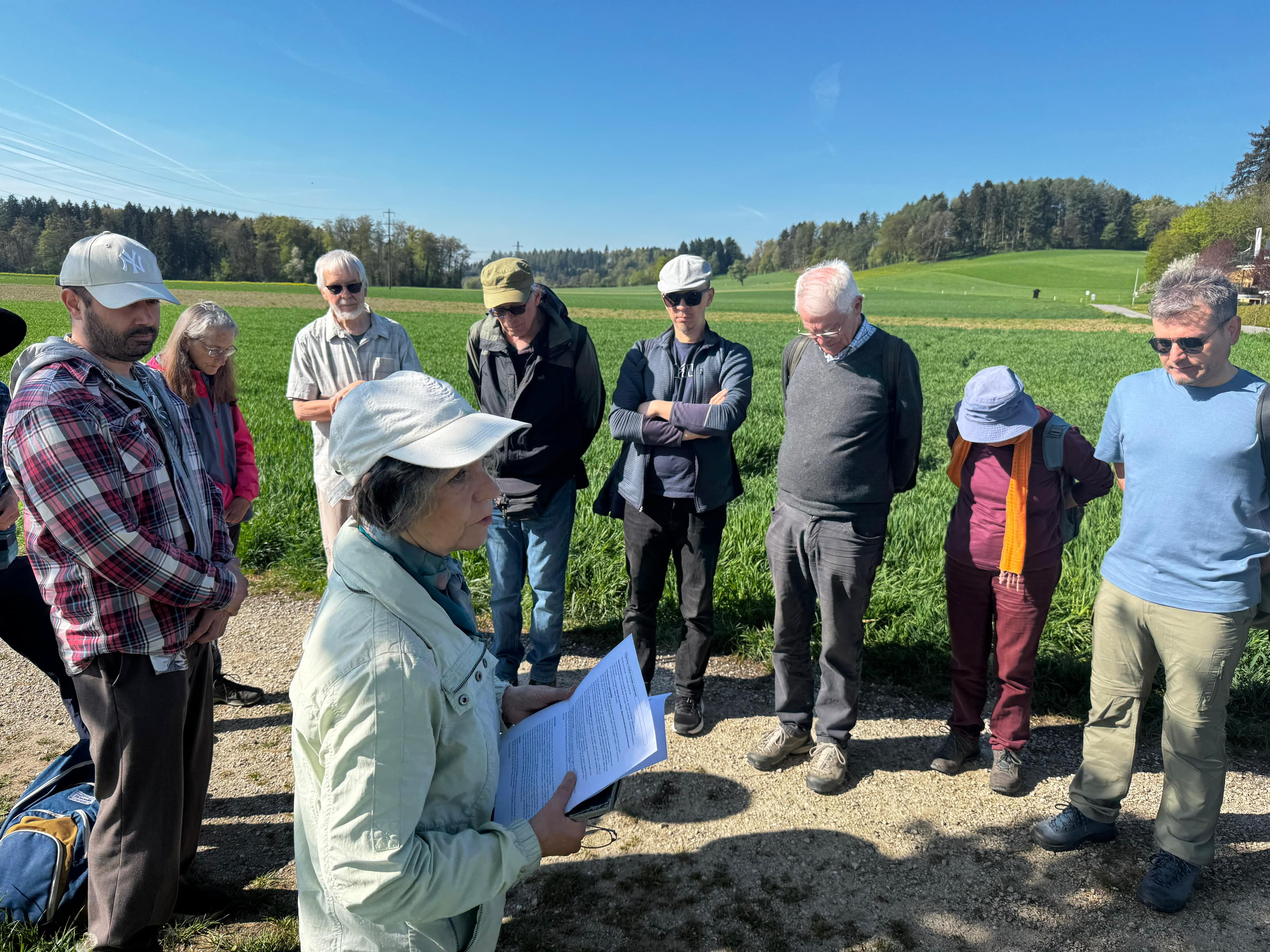 Pilgerweg - Wanderer in der Natur