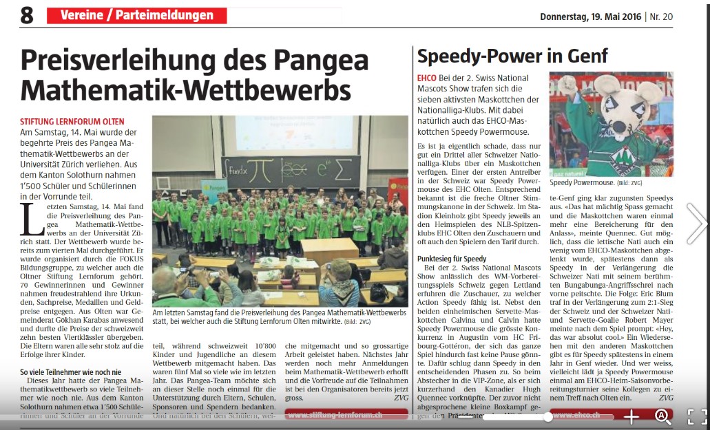 Neue Oltner Zeitung – Originalartikel